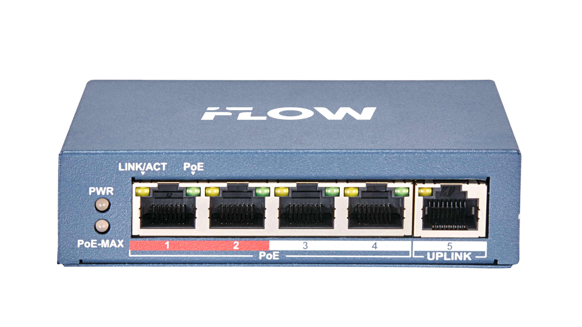 F-SW-EU205POE-V iFLOW | Коммутатор неуправляемый 4 порта PoE + 1 Uplink