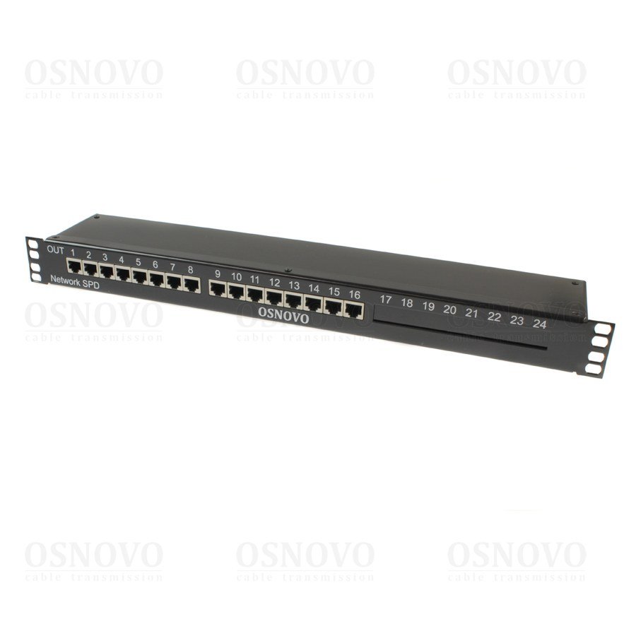 Устройство грозозащиты Ethernet OSNOVO SP-IP16/1000PR