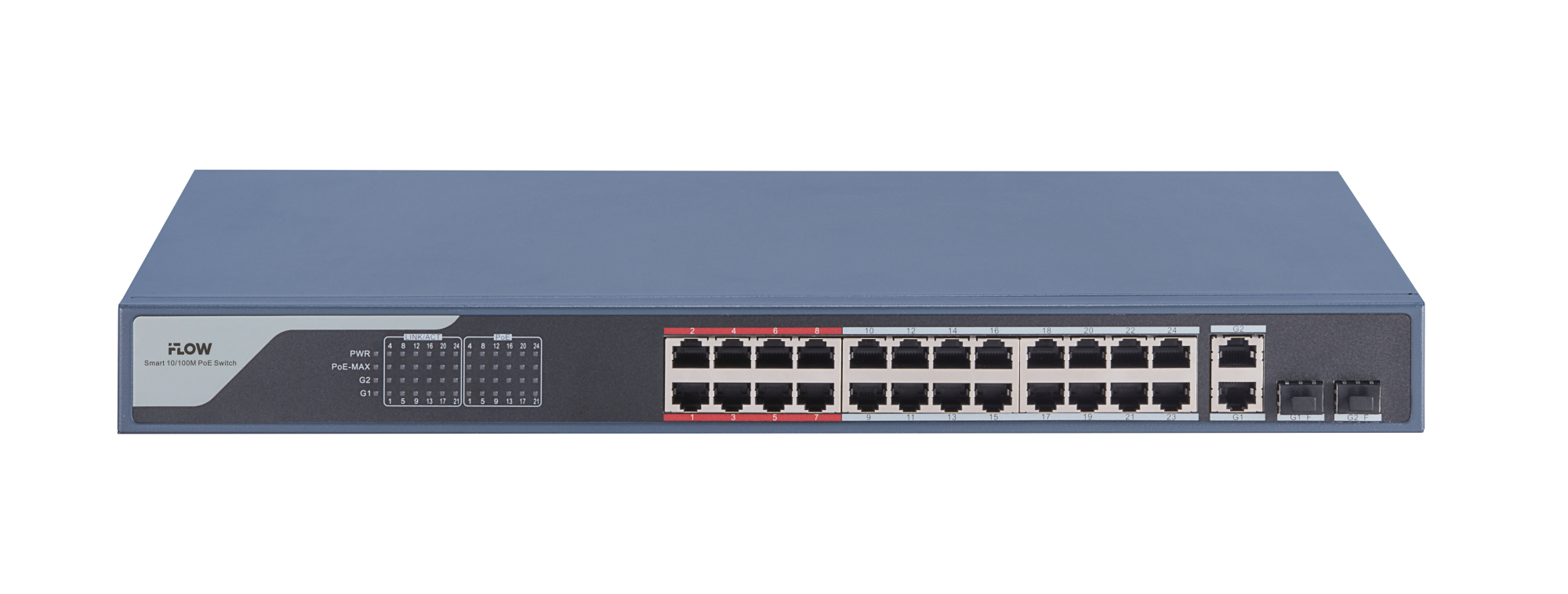 F-SW-EM426POE-VM iFLOW | Коммутатор настраиваемый 24 порта PoE + 2 Uplink