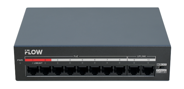 F-SW-EU210MPOE-V/L iFLOW | Коммутатор неуправляемый 8 портов PoE + 2 Uplink
