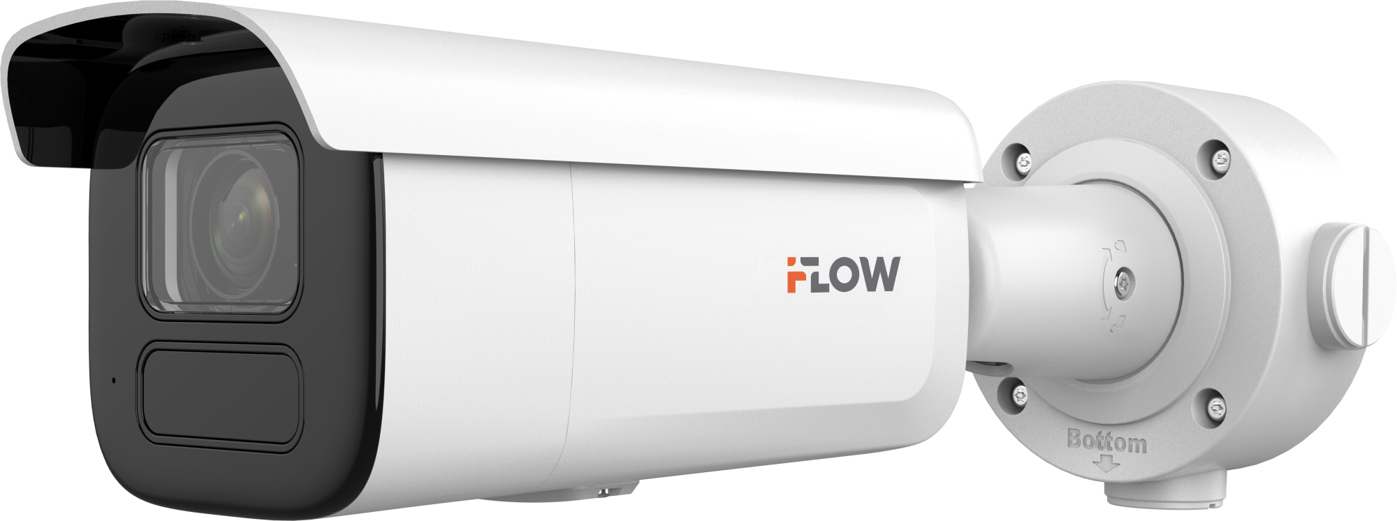 IP-камера iFlow F-IC-3643CHSZ4/Y(2.8-12mm), 4 Мп, цилиндрическая, вариофокальный моторизированный объектив 2.8-12 мм, ИК 60 м, IP67, IK10