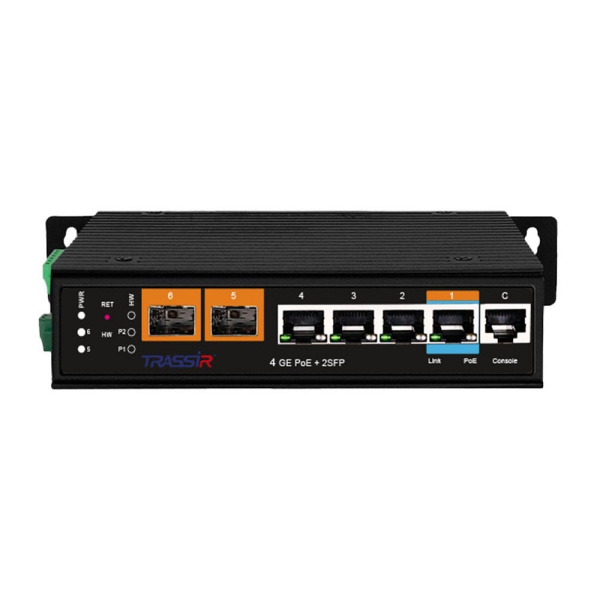 PoE-коммутатор управляемый TRASSIR TR-NS27062S-250-4POE