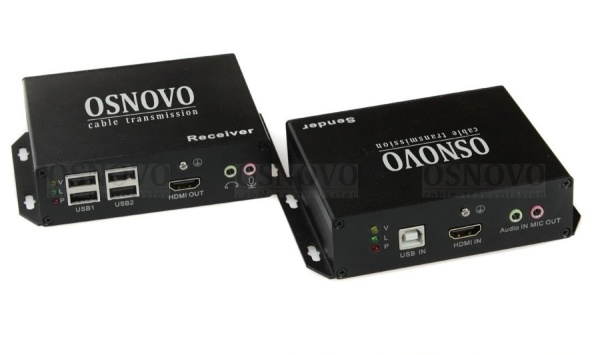Удлинитель HDMI OSNOVO TLN-HiKMA/1+RLN-HiKMA/1