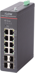 F-SW-IM612HPOE-PM-8G4GO iFLOW | Коммутатор промышленный управляемый 8 портов PoE + 4 SFP Uplink