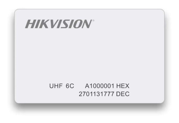 RFID-карта двухдиапазонная UHF/Mifare Hikvision DS-TRC902-1/A(dual-band)(NUM)