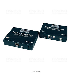 Удлинитель VGA OSNOVO TLN-VKM/1+RLN-VKM/1(ver.2)