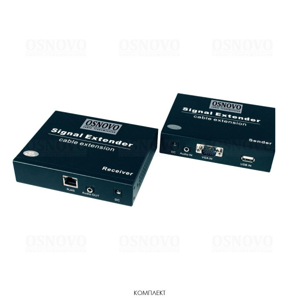 Удлинитель VGA OSNOVO TLN-VKM/1+RLN-VKM/1(ver.2)