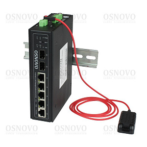 PoE-коммутатор промышленный OSNOVO SW-80402/ILS(port 90W,180W)