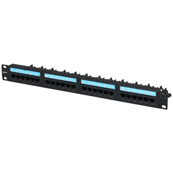Патч-панель (24 порта, CAT5E UTP) Dahua PFM3973M-5EU-24
