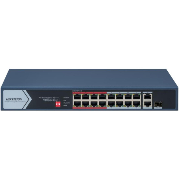 PoE-коммутатор неуправляемый Hikvision DS-3E0318P-E/M(C)