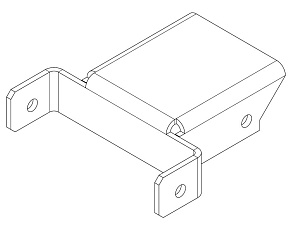 Накладка Н-образная PERCo-MB-16.5