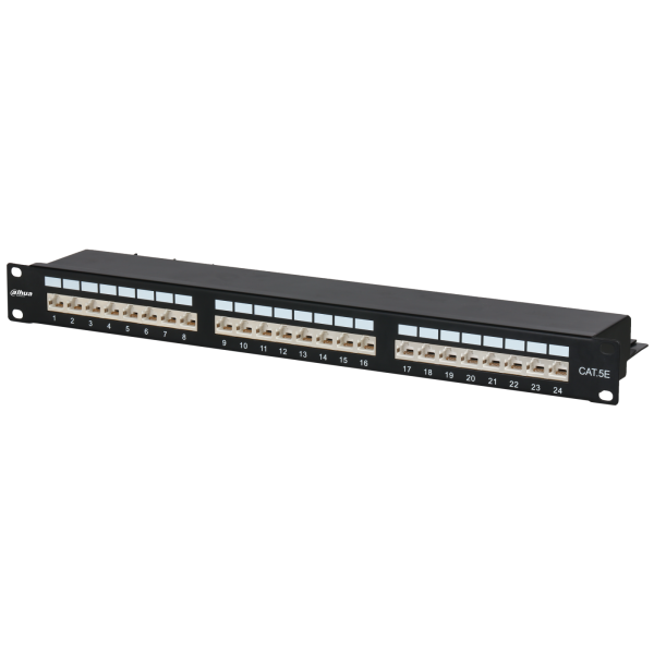 Патч-панель (24 порта, CAT5E FTP) Dahua PFM3973M-5EF-24