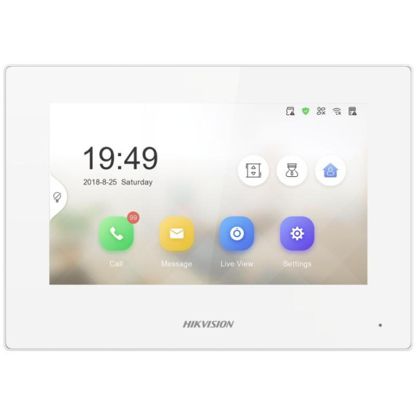 Монитор видеодомофона Hikvision DS-KH6320-TE1(B)/White