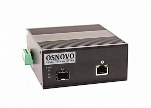 Медиаконвертер оптический OSNOVO OMC-1000-11HX/I
