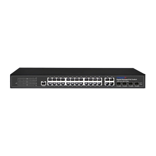 PoE-коммутатор управляемый TRASSIR TR-NS24284C-400-24PoE v2