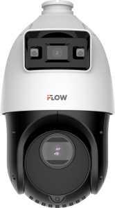 IP-камера iFlow F-IP-2444PCSZ25, 4 Мп, уличная поворотная IP-камера ComboVu с 25x зумом, 2.8 мм + 4.8-120 мм, LED 30 м / ИК 100 м, IP66