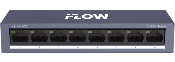 F-SW-EU208-O iFLOW | Коммутатор неуправляемый 8 портов