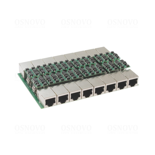 Модуль грозозащиты Ethernet OSNOVO SP-IP8/1000PR-M