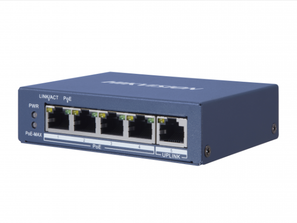 PoE-коммутатор неуправляемый Hikvision DS-3E0505P-E/M