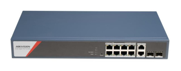 PoE-коммутатор управляемый Hikvision DS-3E1512HP-SI-8P2T2F