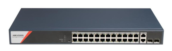 PoE-коммутатор управляемый Hikvision DS-3E1528HP-SI-24P2T2F