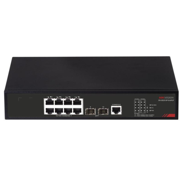 PoE-коммутатор управляемый Hikvision DS-3E2510P-SI-8P2F