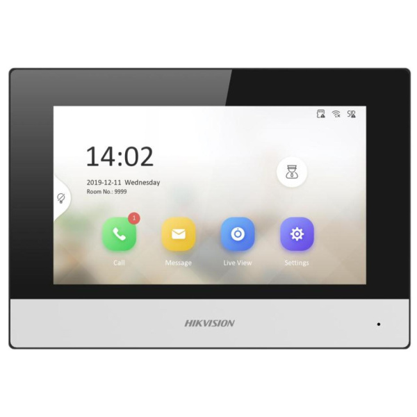 Монитор видеодомофона Hikvision DS-KH6320-WTE1(B)