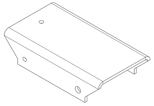 Накладка прямая верхняя PERCo-MB-16.8