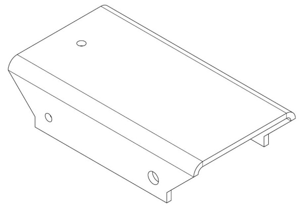 Накладка прямая верхняя PERCo-MB-16.8