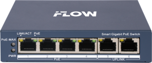 F-SW-EM606POE-VM iFLOW | Коммутатор настраиваемый 4 порта PoE + 2 Uplink