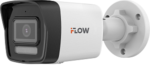 IP-камера iFlow F-IC-1182CM(4мм), 8 Мп, уличная цилиндрическая IP-камера, 4 мм, ИК 30 м / LED 30 м, IP67