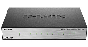 Коммутатор неуправляемый D-Link DES-1008D/L2B
