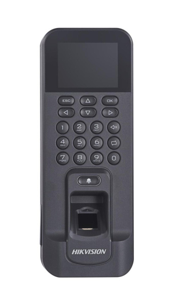 Терминал доступа со сканером отпечатков пальцев Hikvision DS-K1T804AMF