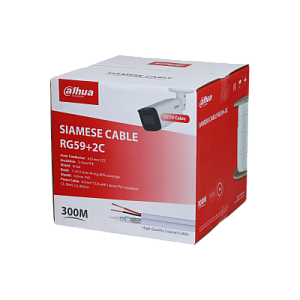 Кабель коаксиальный с питанием Dahua PFM941I-RG59N/20-300 (White)