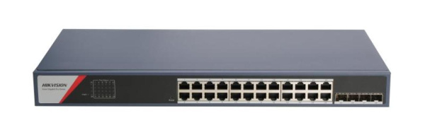 Коммутатор агрегации Hikvision DS-3E1528-SI-24T4F