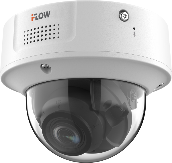 IP-камера iFlow F-IC-5748CHISZ4/Y(2.8-12mm), 4 Мп, купольная, вариофокальный моторизированный объектив 2.8-12 мм, ИК 40 м, IP67, IK10