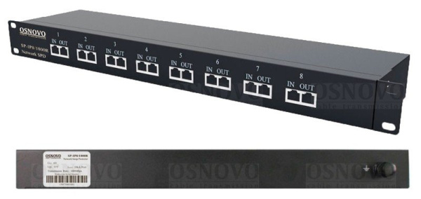 Устройство грозозащиты Ethernet OSNOVO SP-IP8/1000R