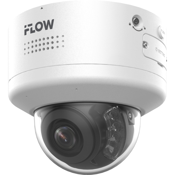 IP-камера iFlow F-IC-5749CHISZ4/Y, 4 Мп, купольная, вариофокальный моторизированный объектив, ИК 40-60 м, IP67, IK10