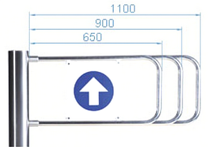 Створка для калитки PERCo-AG-1100