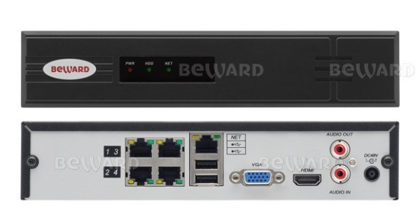 IP-видеорегистратор BEWARD BK0104H2-P4