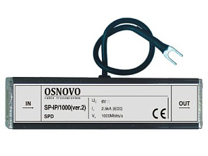 Устройство грозозащиты Ethernet OSNOVO SP-IP/100(ver2)