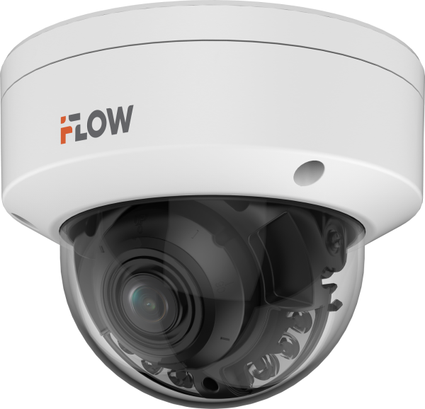 IP-камера iFlow F-IC-2486CMS(2.8мм), 8 Мп, купольная, 2.8 мм, ИК 30 м / LED 30 м, IP67, IK10