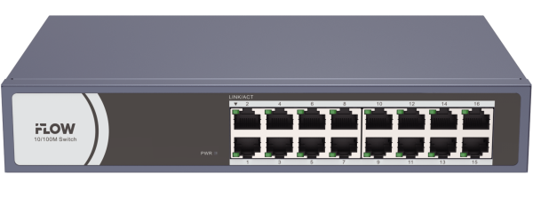 F-SW-EU616-V(B) iFLOW | Коммутатор неуправляемый 16 портов