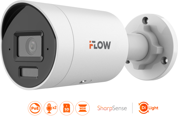IP-камера iFlow F-IC-2122C2M(2.8мм), 2 Мп, цилиндрическая, 2.8 мм, ИК 40 м / LED 40 м, IP67