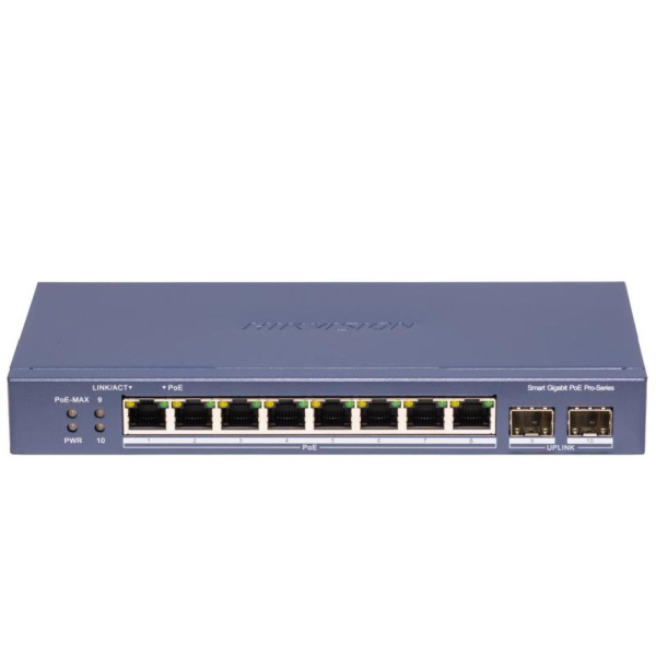 PoE-коммутатор управляемый Hikvision DS-3E1510P-SI-8P2F