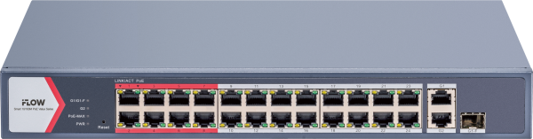 F-SW-EM426POE-VM/L iFLOW | Коммутатор настраиваемый 24 порта PoE + 2 Uplink
