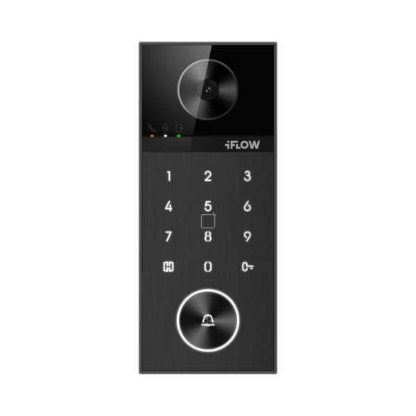 Вызывная панель модульная iFlow F-VI-1409IPMCKE1, 4 Мп, клавиатура, ИК-подсветка, считыватель Mifare, IP65
