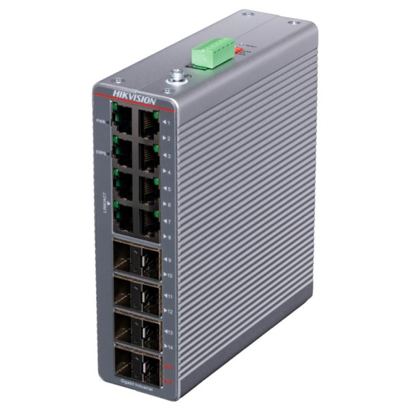 Промышленный коммутатор Hikvision DS-3T1516-SI-8T8F