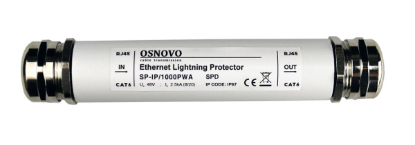 Устройство грозозащиты Ethernet OSNOVO SP-IP/1000PWA