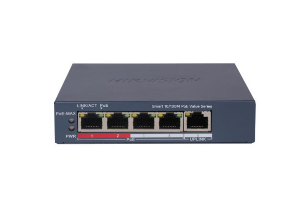PoE-коммутатор управляемый Hikvision DS-3E1105P-EI/M V2